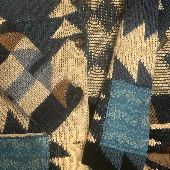 Unreal, denim and supply, Ralph Lauren patchwork cardigan, medium - Picture 5 of 6